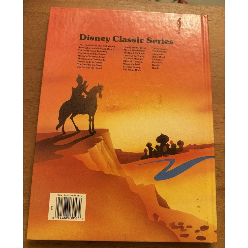 Vintage Disney's Aladdin Hardcover Book Adapted‎ by Don Ferguson 90s